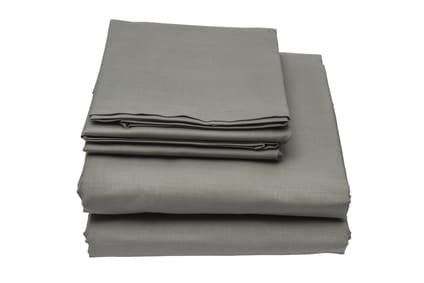 gray sheets folded perfectly