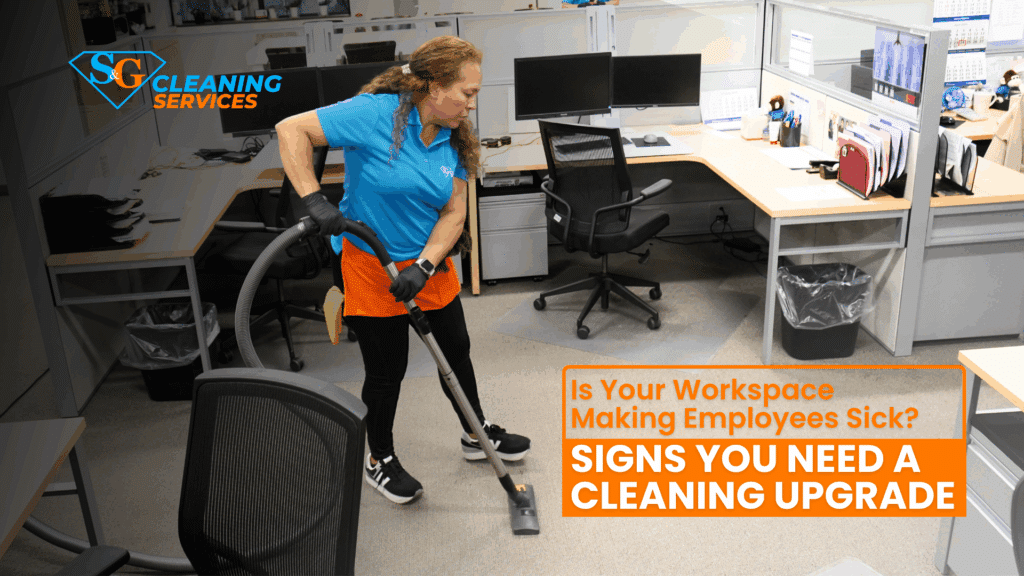 lady vacuuming