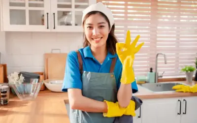Residential cleaning experts supporting busy households with kitchen care.